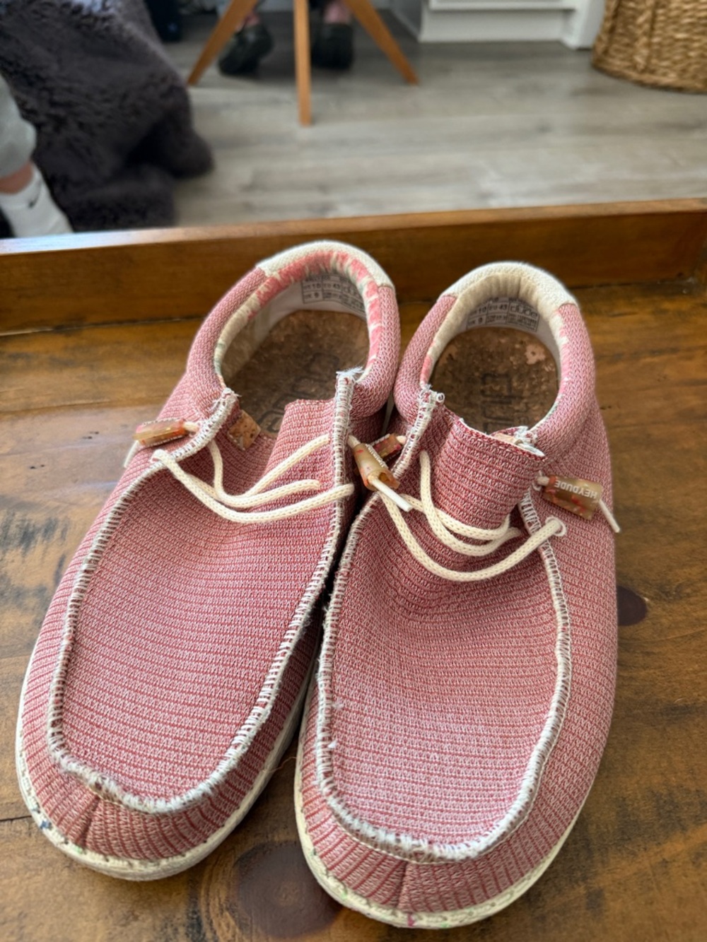 Hey Dude Pink Slip-On Loafers